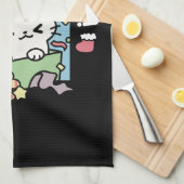 Linge De Cuisine Fête de Noël avec Purr-ty Time Cat (Quart Plié)