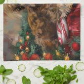 Linge De Cuisine Fête de Noël de Chien Yorkipoo (Plié)