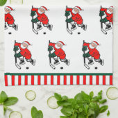 Linge De Cuisine Fête de Noël de Hockey (Plié)
