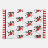 Linge De Cuisine Fête de Noël de Hockey (Horizontal)