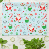 Linge De Cuisine Fête de Noël de Hockey sur gazon (Plié)