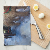 Linge De Cuisine Fête de Noël de Wheaten Terrier (Quart Plié)