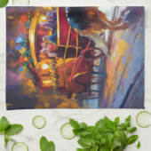 Linge De Cuisine Fête de Noël des bergers allemands (Plié)