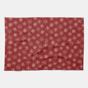 Linge De Cuisine Fête de Noël des Snowflakes