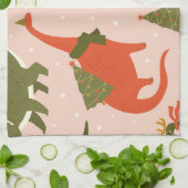 Linge De Cuisine Fête de Noël Dino : Tree Rex (Plié)
