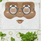 Linge De Cuisine Fête de Noël du Père Noël africain américain (Plié)