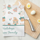 Linge De Cuisine Fête de Noël Whimsical (Quart Plié)