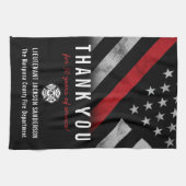 Linge De Cuisine Fête de retraite de pompier du service des incendi (Horizontal)