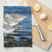 Linge De Cuisine Fête de Sanderlings en synchronisation décalée (Quart Plié)