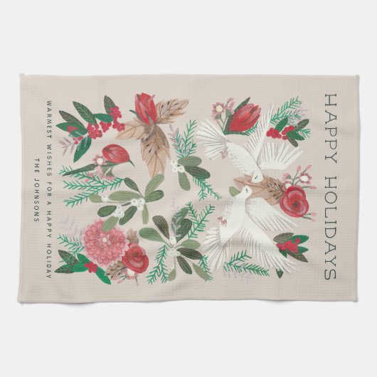 Linge De Cuisine Fête des oiseaux (Horizontal)