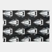 Linge De Cuisine Fête des pères de Cravate noire Tuxedo (Horizontal)