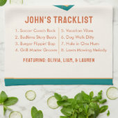 Linge De Cuisine Fête des pères rétro "Papa's Greatest Hits" Person (Plié)