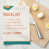 Linge De Cuisine Fête des pères rétro "Papa's Greatest Hits" Person (Quart Plié)