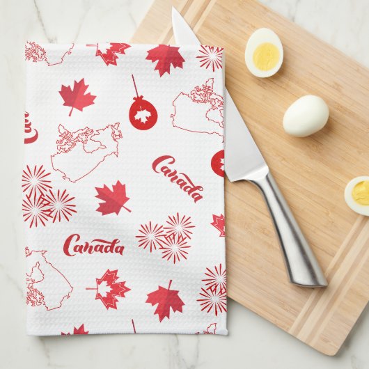 Linge De Cuisine Fête du Canada (Quart Plié)