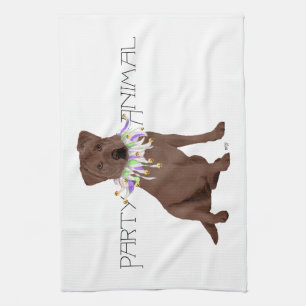 Linge De Cuisine Fête du Labrador Retriever au Chocolat
