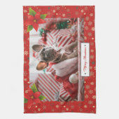 Linge De Cuisine Fêtes de Noël personnalisées Photo (Vertical)