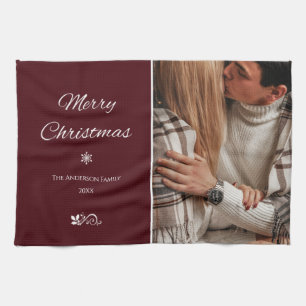 Linge De Cuisine Fêtes de Noël simples et élégantes en Bourgogne fo