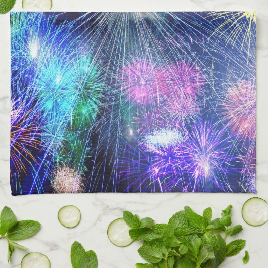 Linge De Cuisine Feu d'artifice (Plié)