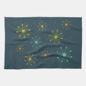 Linge De Cuisine Feu de travail Starbursts Bleu foncé milieu du siè (Horizontal)