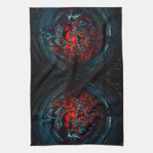 Linge De Cuisine Feu rouge d'enfer océanique (Vertical)