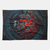 Linge De Cuisine Feu rouge d'enfer océanique (Horizontal)