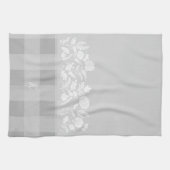 Linge De Cuisine Feuillage Automne Fleurs et feuillage Gris Plaid (Horizontal)