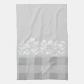 Linge De Cuisine Feuillage Automne Fleurs et feuillage Gris Plaid (Vertical)