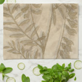 Linge De Cuisine Feuillage doré I (Plié)