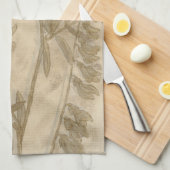 Linge De Cuisine Feuillage doré I (Quart Plié)