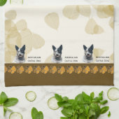 Linge De Cuisine Feuille australien Dishtowel de Tan de chien de (Plié)