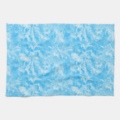 Linge De Cuisine Feuille bleu (Horizontal)