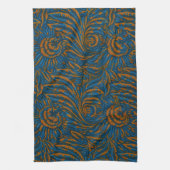 Linge De Cuisine Feuille botanique d'acanthe de style sarcelle Will (Vertical)