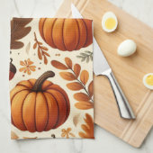Linge De Cuisine feuille/citrouille/cavernes Automne (Quart Plié)