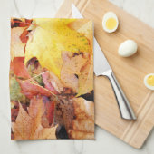 Linge De Cuisine Feuille d'automne (Quart Plié)