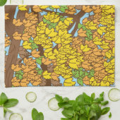 Linge De Cuisine Feuille d'automne (Plié)