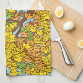 Linge De Cuisine Feuille d'automne (Quart Plié)