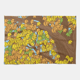 Linge De Cuisine Feuille d'automne