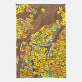 Linge De Cuisine Feuille d'automne (Vertical)