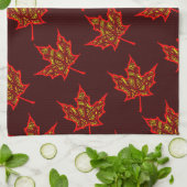 Linge De Cuisine Feuille de feu (Plié)