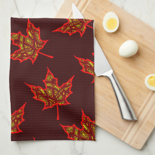 Linge De Cuisine Feuille de feu