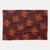 Linge De Cuisine Feuille de feu (Horizontal)