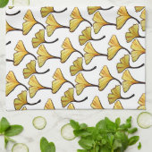 Linge De Cuisine Feuille de Gingko (Plié)
