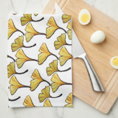 Linge De Cuisine Feuille de Gingko (Quart Plié)