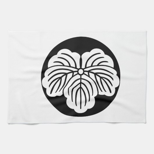 Linge De Cuisine Feuille de lierre dans gâteau de riz (Horizontal)
