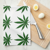 Linge De Cuisine Feuille de mauvaises herbes (Quart Plié)