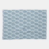 Linge De Cuisine Feuille de palmier bleu clair (Horizontal)