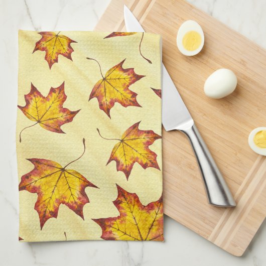 Linge De Cuisine Feuille d'érable (Quart Plié)