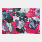 Linge De Cuisine Feuille gomme Eucalyptus aquarelle art (Horizontal)