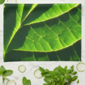 Linge De Cuisine feuille verte cool (Plié)