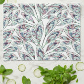 Linge De Cuisine Feuilles. (Plié)